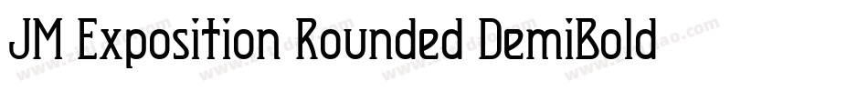 JM Exposition Rounded DemiBold字体转换